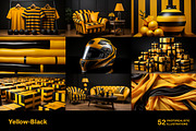Yellow and Black World - 52 images, a Decorative Illustration by Handmadefont (Thumbnail 10 of 13)