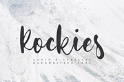 Rockies / Cyrillic & Latin/ Sale 99%, a Script Font by Katie Holland (Thumbnail 1 of 9)