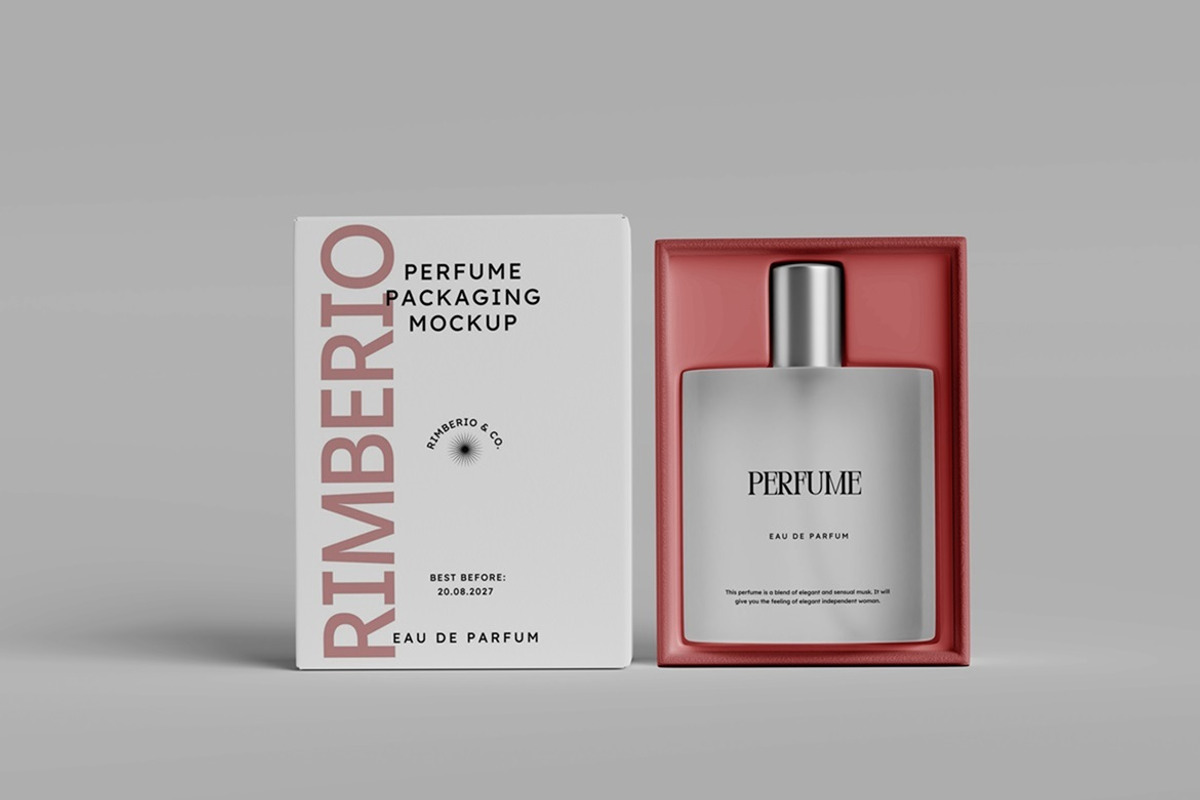 Perfume Packaging Mockup, a Packaging Mockup by Tokobeta (Photo 2 of 7)