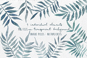 Palm Leaves watercolor hand painted, a Decorative Illustration by MaraquelaStudio (Thumbnail 2 of 4)