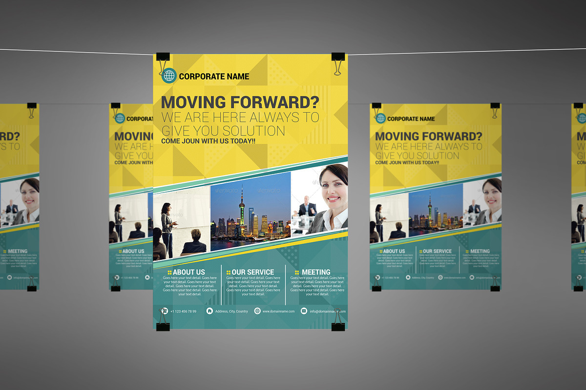 Corporate Flyer Template New 06, a Flyer Template by Star Graphic Design