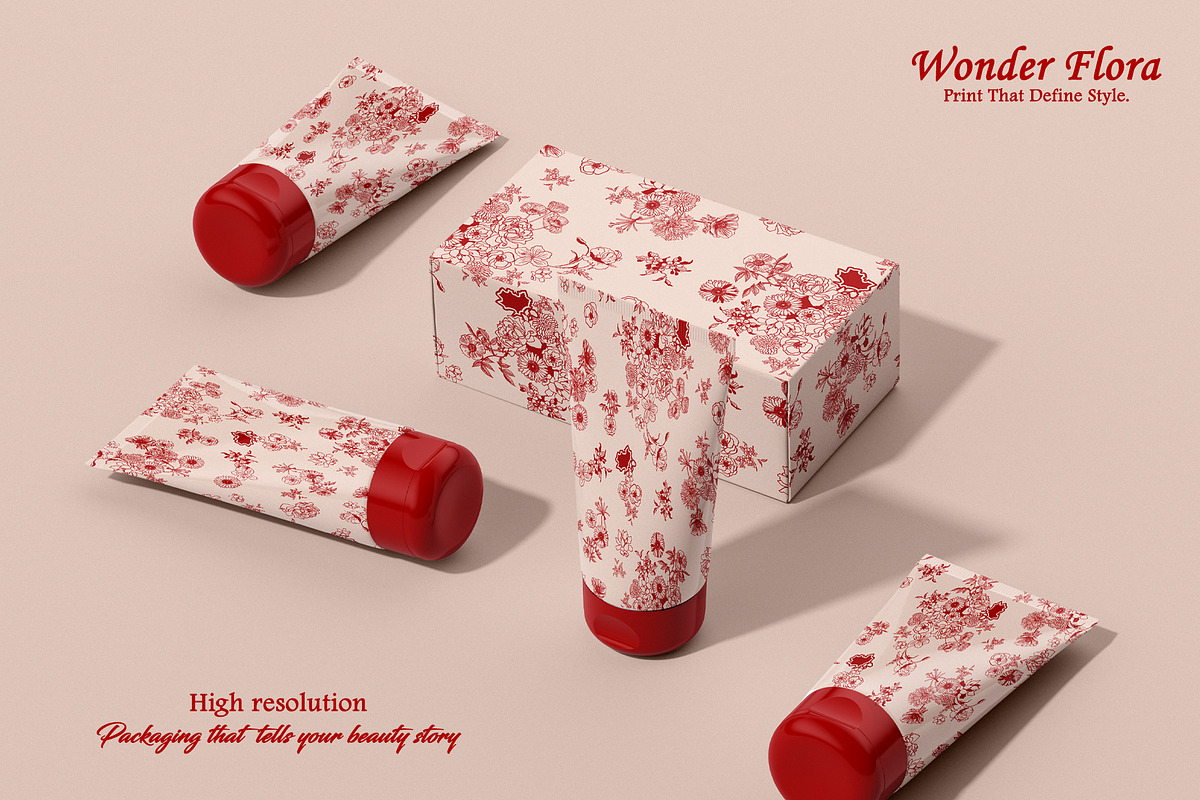 Wonder Flora Print & Pattern, a Pattern Graphic by GND ART STUDIO (Photo 7 of 8)