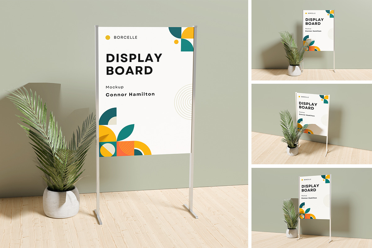 Display Board Mockup, an Advertising Mockup by swsi-studio (Photo 1 of 5)