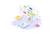 Business isometric vector bundle, a Technology Illustration by foxndeer (Thumbnail 2 of 4)