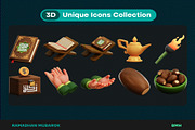 Ramadhan 3D Icons Illustration, an Illustration by Lumina_ui_ux202 (Thumbnail 5 of 8)