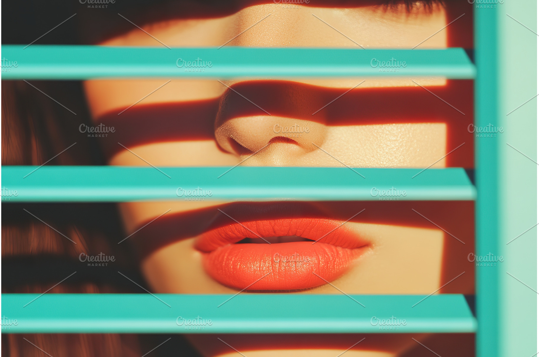 Intense closeup of woman face behind, a Beauty & Fashion Photo by Lermont51