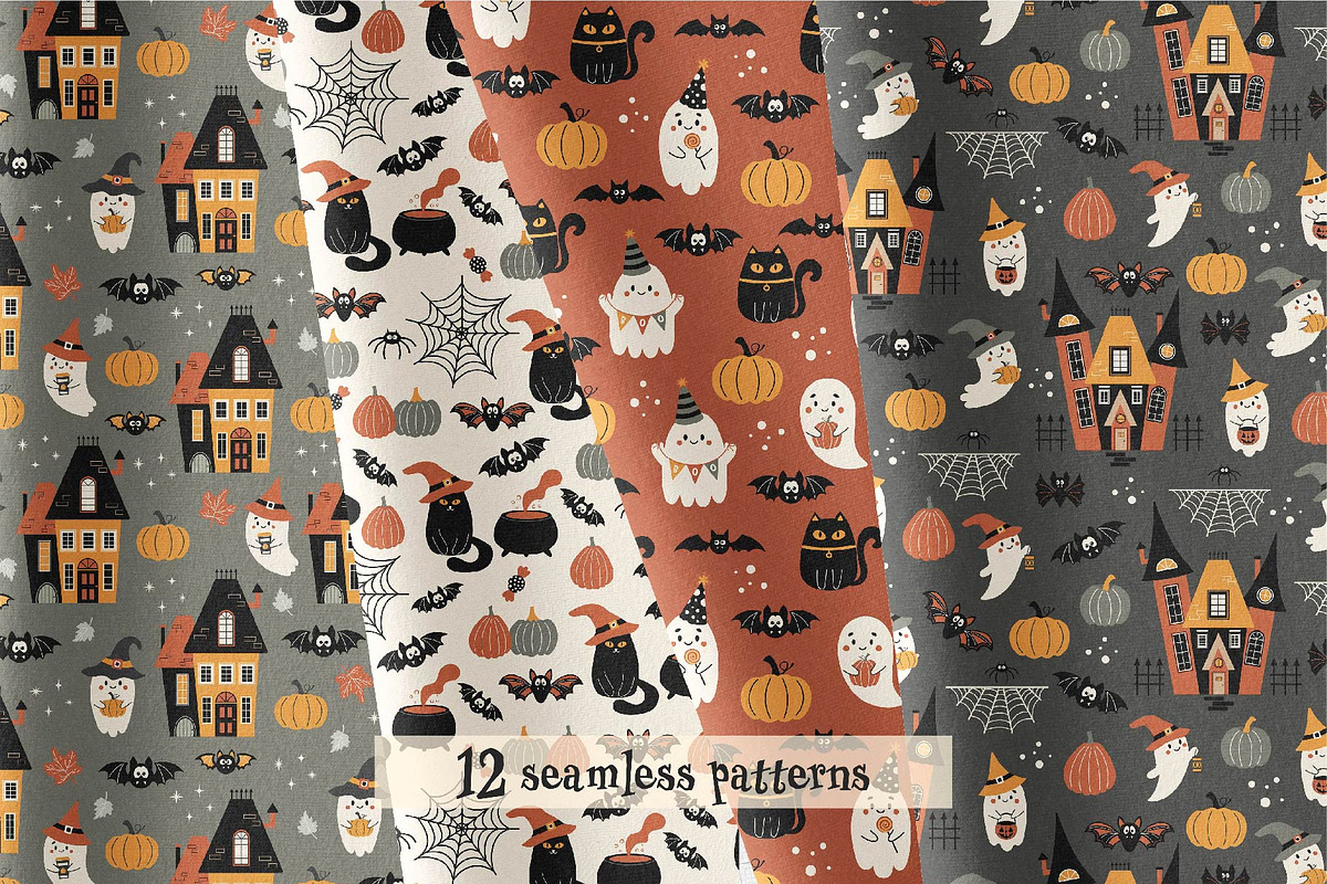 Hey BOO! Cute ghost clipart, a Seasonal Illustration by EltaMaxArt (Photo 10 of 14)