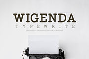 Wigenda Typewrite, a Slab Serif Font by Mofr 24 (Thumbnail 1 of 8)