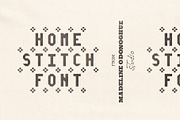 HomeStitch Hand Crafted Font, a Sans Serif Font by Madeline ODonoghue Design (Thumbnail 1 of 8)