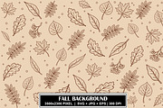 Autumn Leaves Seamless Pattern, a Pattern Graphic by Gfx Expert Team (Thumbnail 3 of 3)