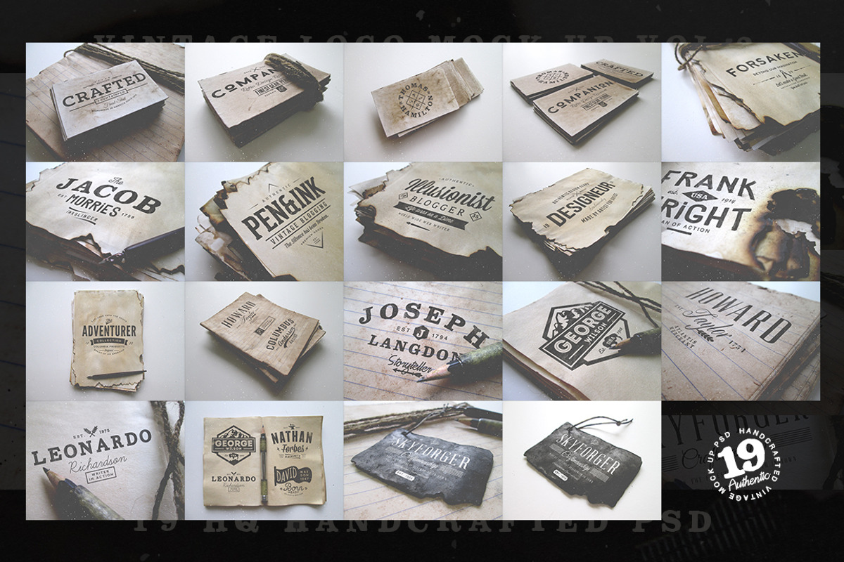 Vintage Logo Mock Up Set Volume 2, a Product Mockup by Yusof Mining (Photo 3 of 5)