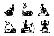 Vector Gym and Fitness Silhouette, an Illustration by Amazin_art (Thumbnail 5 of 6)