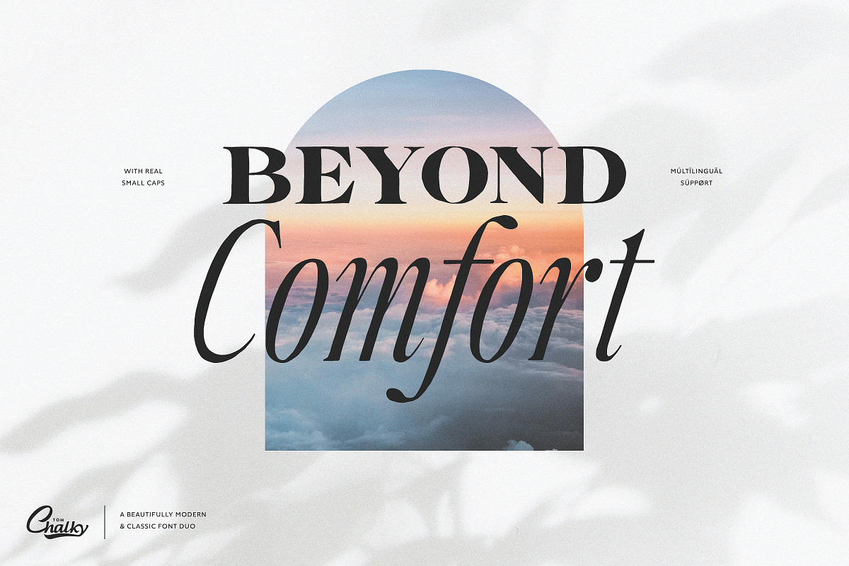 Beyond Comfort - Classy Font Duo, a Serif Font by Tom Chalky (Photo 3 of 13)