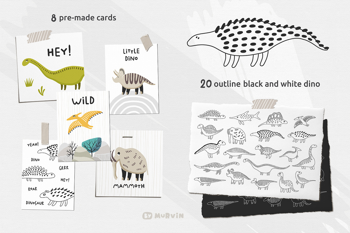 Dinosaur world collection, a Graphic by Murvin (Photo 3 of 8)
