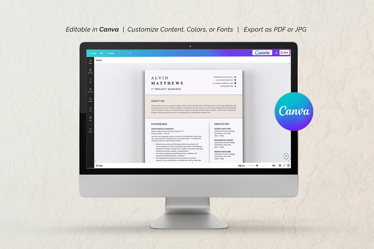 Canva IT Project Manager preview 7