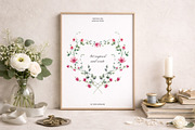 Valentine’s Day watercolor florals, a Decorative Illustration by Yuliia Lashevska (Thumbnail 11 of 11)