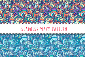 3 hand-drawn patterns