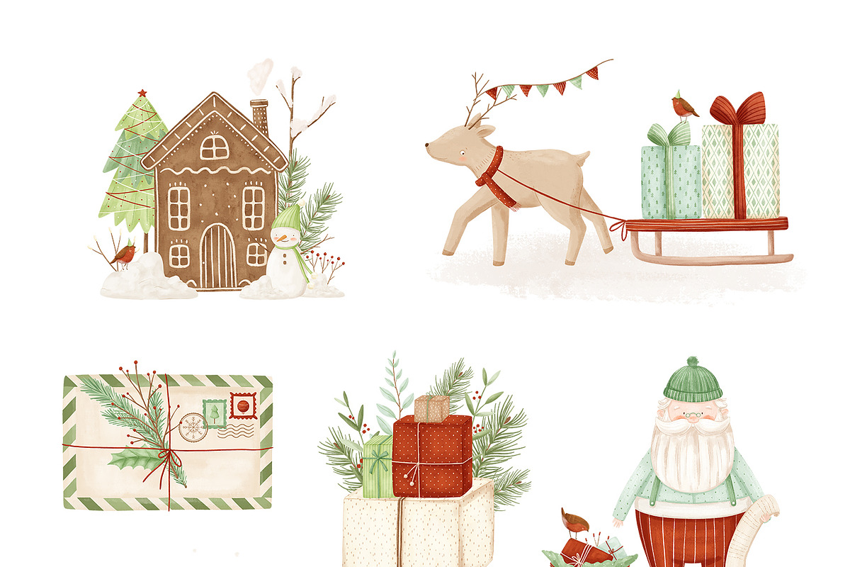 Magical Christmas - kids collections, a Seasonal Illustration by polikarpovaart (Photo 5 of 20)