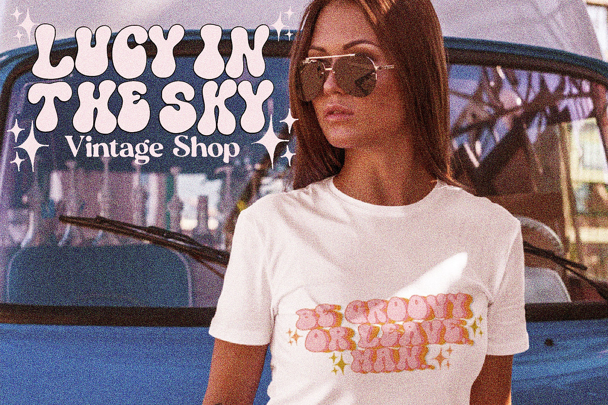 Psychedelic Bubble 70s Font, a Font by Dear Darling Design (Photo 4 of 8)