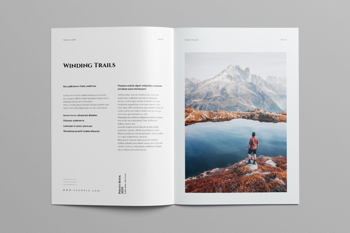 Photo Book Layout | Canva, a Brochure Template by Pixelpick (Photo 7 of 9)