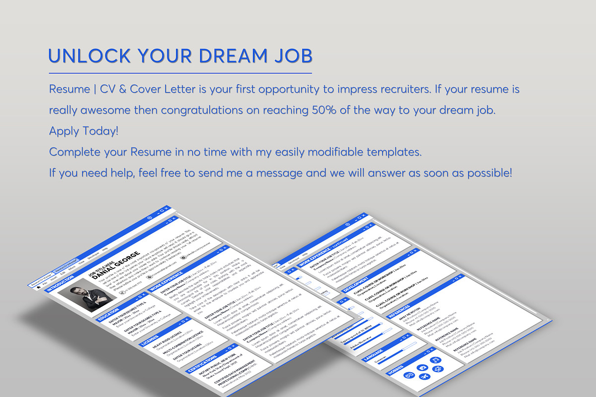 ATS Resume CV Word & Google Docs 31, a Resume Template by MrCam Template Resume|CV (Photo 7 of 8)