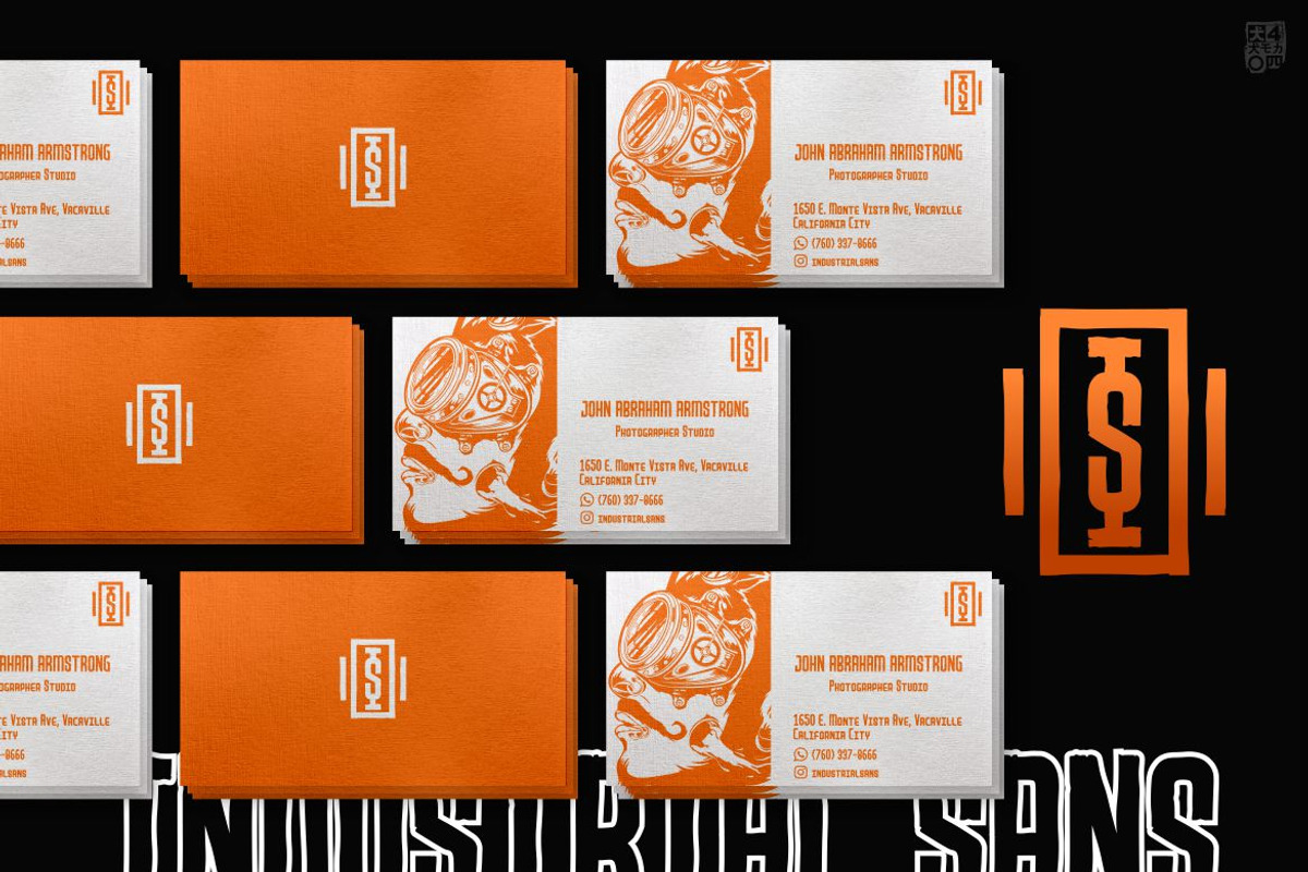 Industrial Sans, a Sans Serif Font by inumocca_type (Photo 6 of 10)