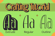 Capires 3D, a Sans Serif Font by Craft Supply Co. (Thumbnail 4 of 8)