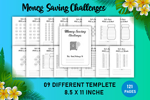 Editable Money Savings Challenges