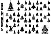 Christmas Tree Silhouette, 52 Design, a Presentation Template by Shihab1234 (Thumbnail 1 of 3)