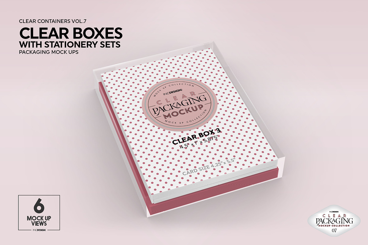 Clear Box Set Packaging Mockup, a Cups & Container Mockup by INCDesign (Photo 17 of 21)