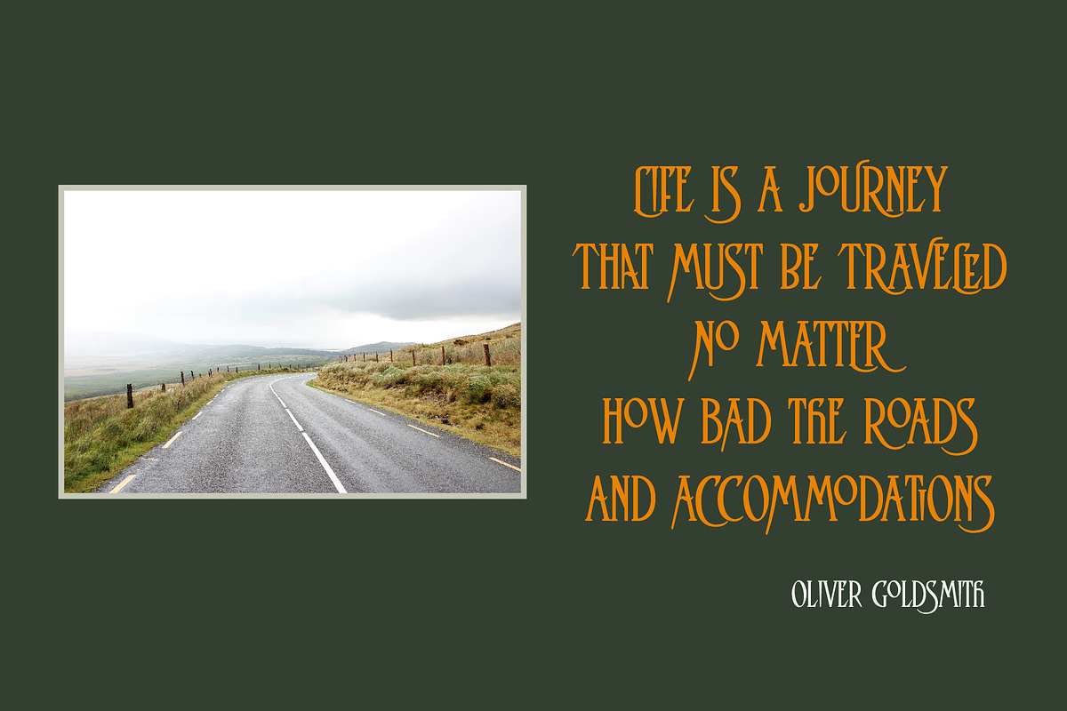 Irish Poem - Ligature Display Font, a Font by Bart Wesolek (Photo 5 of 6)