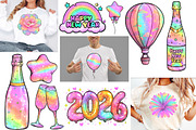 Watercolor New year clipart, an Illustration by Designworld (Thumbnail 3 of 6)