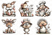 Quirky Easter Animals Clipart, an Illustration by Black Bird Studio (Thumbnail 4 of 5)