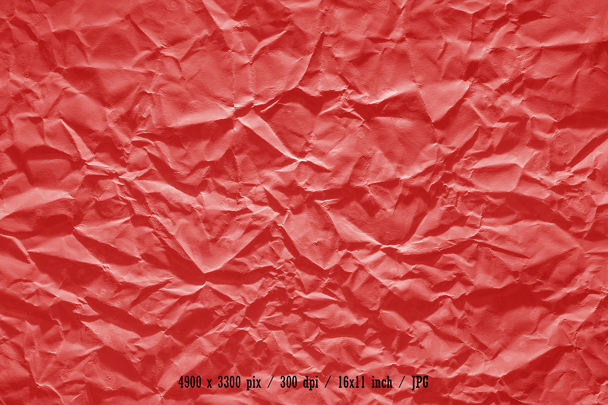 Red Crushed Paper Textures, a Texture Graphic by graphic7 (Photo 20 of 21)