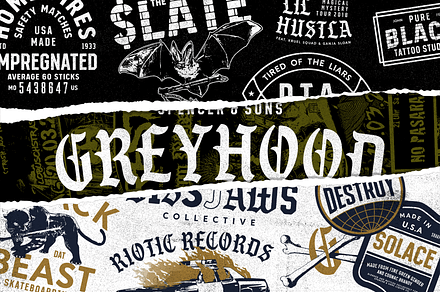 S&S GreyHood Font Bundles, a Blackletter Font by Spencer & Sons Co.
