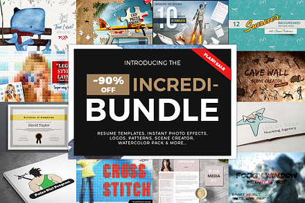 INCREDIBUNDLE Graphics, Templates...
