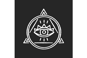 Eye Of Providence Chalk White Icon