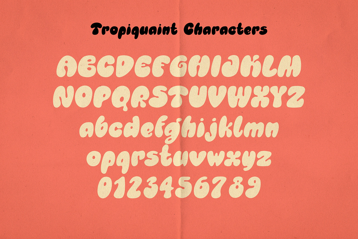 Tropiquaint Bubbly Y2K Groovy Font, a Sans Serif Font by Struvictory.art (Photo 5 of 9)