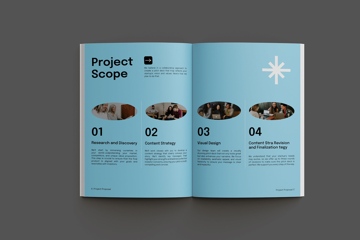 Blue Project Proposal, a Stationery Template by Neermana (Photo 6 of 10)