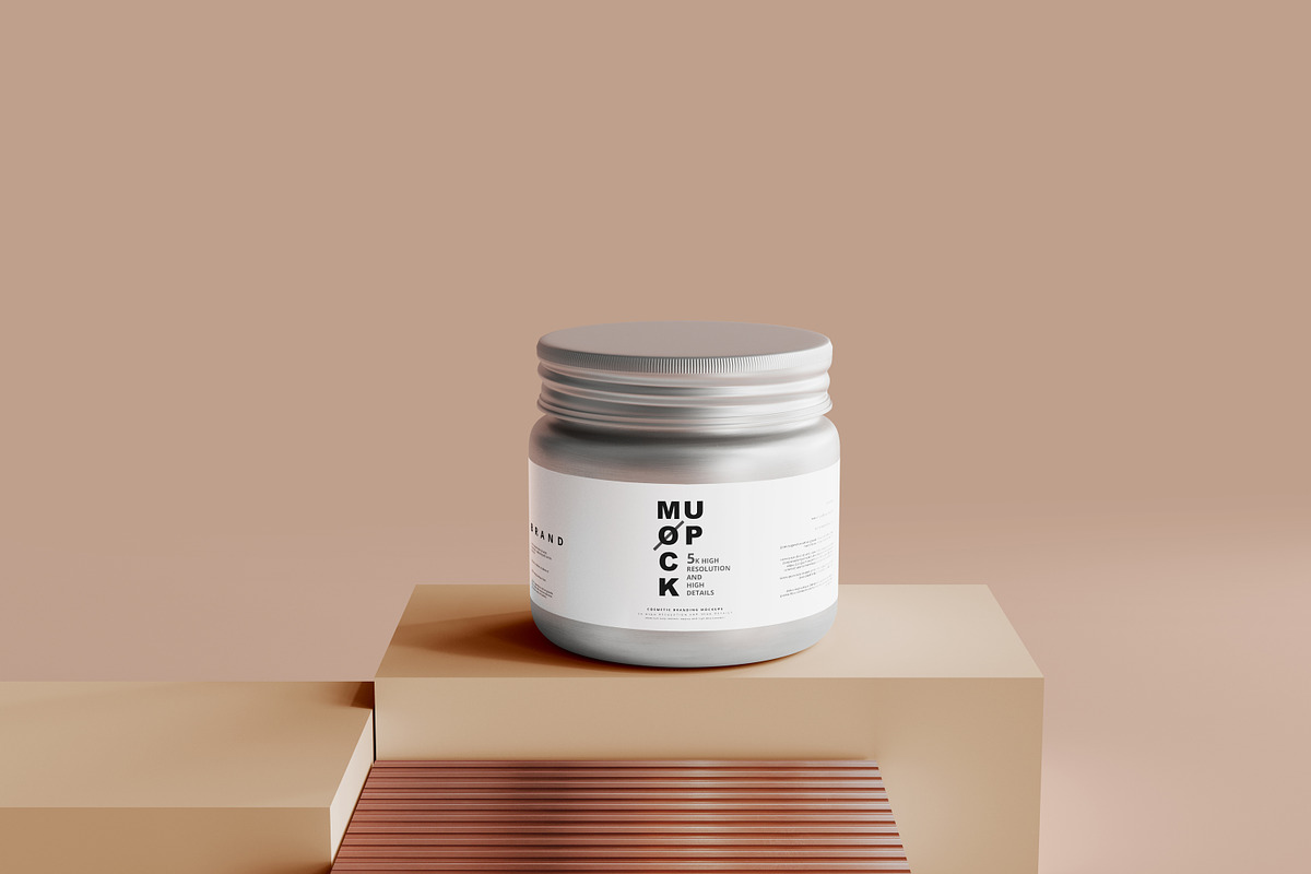 Aluminum Cosmetic Mockup Bundle, a Cups & Container Mockup by pmvch (Photo 21 of 206)