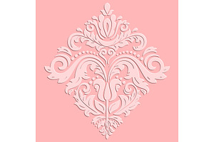 Oriental Vector Pattern With 3D, a Decorative Illustration by FineArtStudio