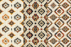 8 Southwest Spirit Seamless Patterns