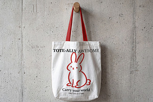 Realistic Cotton Shopping Bag Mockup, a Household Mockup by Designer Dude