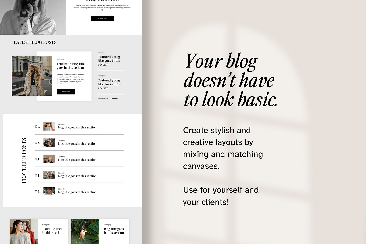 21 Showit Blog Add-On Canvases, a Websites & App Template by Amanda Pena Design (Photo 11 of 13)