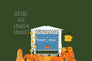 Fall Vibe digital Wall Art Poster, a Decorative Illustration by Oleksandra Illustrates (Thumbnail 6 of 6)
