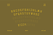 LITHOGRA - Retro Typeface, a Font by Rightwheels (Thumbnail 2 of 11)