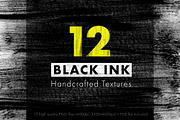 12 BLACK INK Handcrafted Textures, a Texture Graphic by BooTique (Thumbnail 1 of 6)