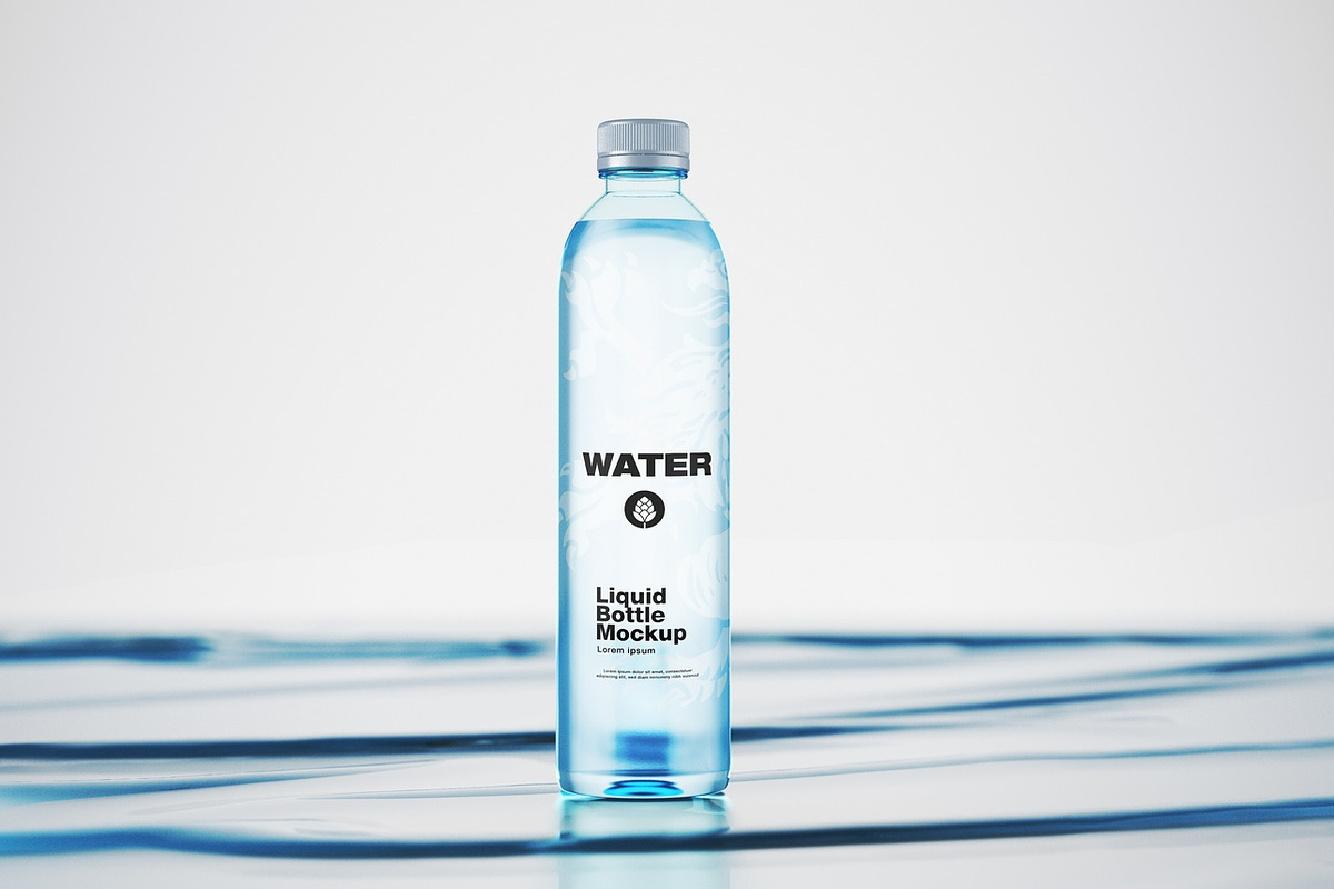 Water Bottle Mockup, an Advertising Mockup by OneVectorStock (Photo 5 of 7)