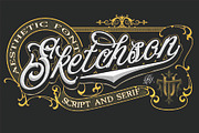 Sketchson Pack, a Serif Font by uncurve (Thumbnail 1 of 9)
