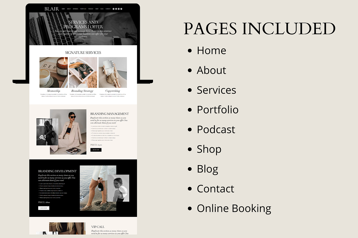 Luxury Wix Website Template, a Wix Template by AdvertFox (Photo 4 of 10)